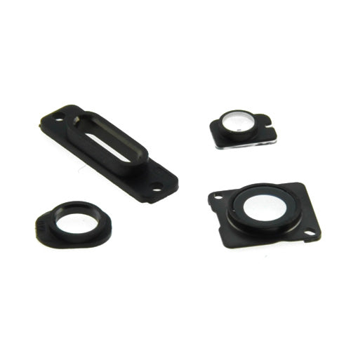 4in1-Set für Apple iPhone 5 Kameralinse+Glitter+Charging-Rahmen+Audioring