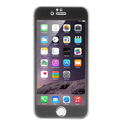 Apple iPhone 6 6S 4.7" Schutzglas Gehärtet Titanium Alloy Full Cover Schwarz