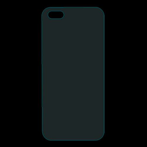 Apple iPhone SE 5 5S Schutzglas Folie Rückseite Back 0,26mm Tempered Glass Film
