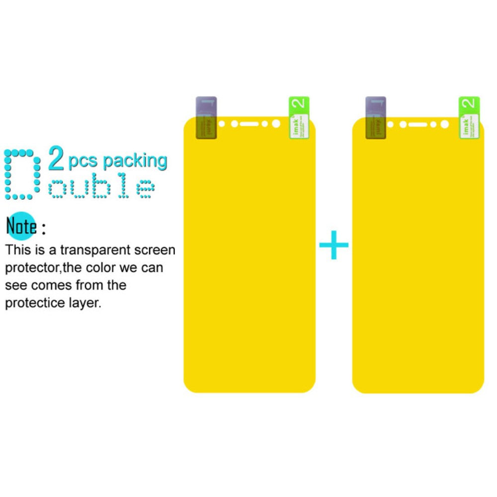 2x Apple iPhone Xs X IMAK Schutzfolie Soft 3D Full Coverage Curved Doppelpack