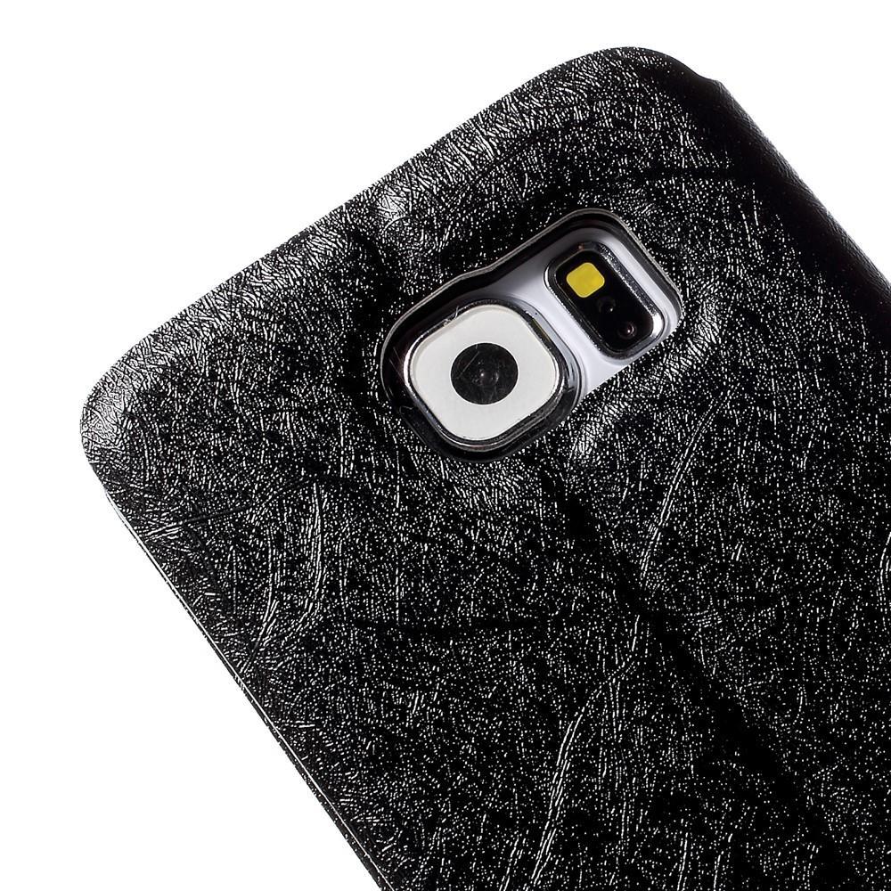 Wallet Case für Samsung Galaxy S6 G920 Dual Window View Silk Book Etui