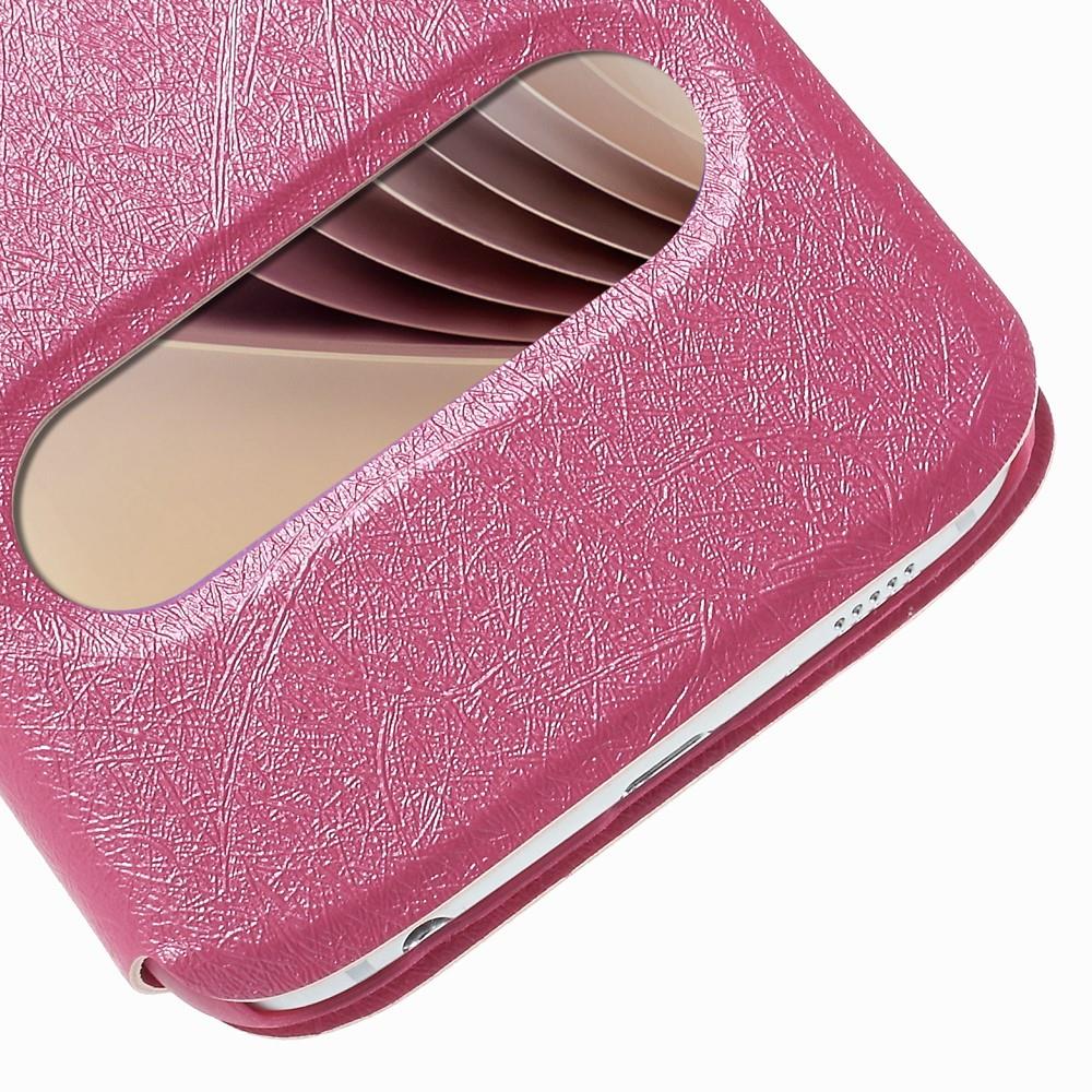 Wallet Case für Samsung Galaxy S6 G920 Dual Window View Silk Book Etui