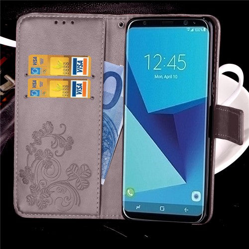 Wallet Case für Samsung Galaxy S8 G950 Imprint Flower Motiv