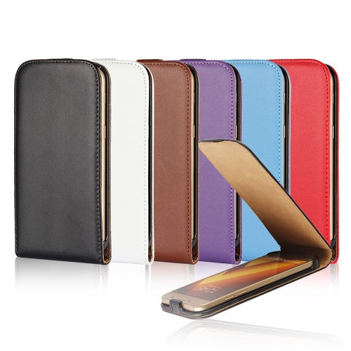 Flip Case für Samsung Galaxy A5 A520 (2017) Genuine Split Echt Leder
