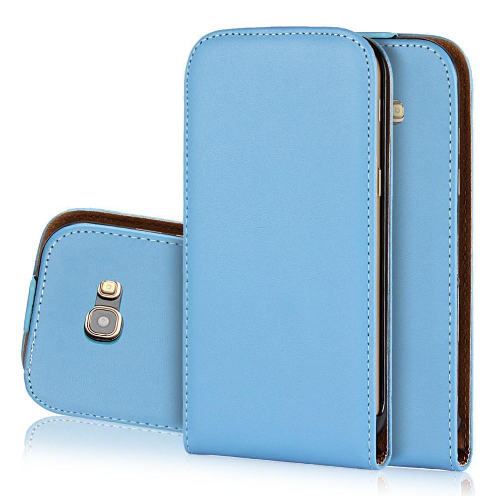Flip Case für Samsung Galaxy A5 A520 (2017) Genuine Split Echt Leder