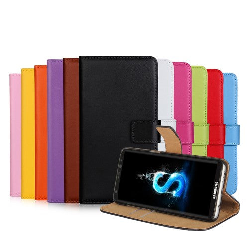 Wallet Case für Samsung Galaxy S8 G950 Genuine Split Echt Leder
