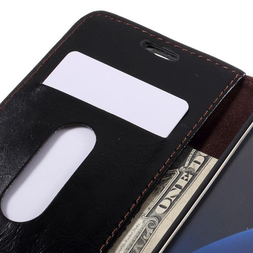 Wallet Case für Samsung Galaxy S7 CaseMe Oil Wax Skin Klapp Etui