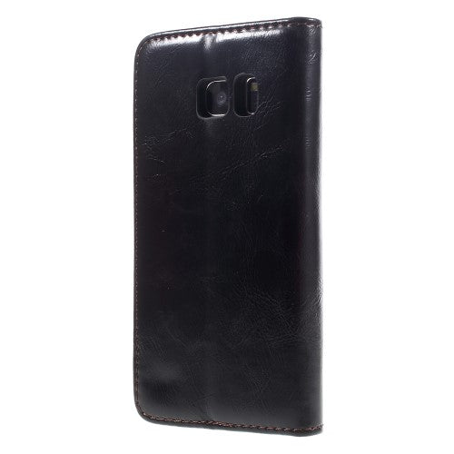 Wallet Case für Samsung Galaxy S7 CaseMe Oil Wax Skin Klapp Etui