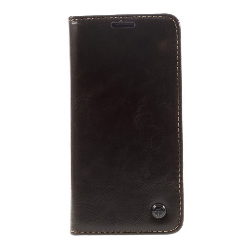 Wallet Case für Samsung Galaxy S7 CaseMe Oil Wax Skin Klapp Etui