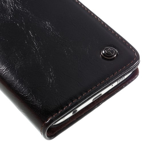 Wallet Case für Samsung Galaxy S7 Edge G935 CaseMe Oil Wax Skin Klapp Etui