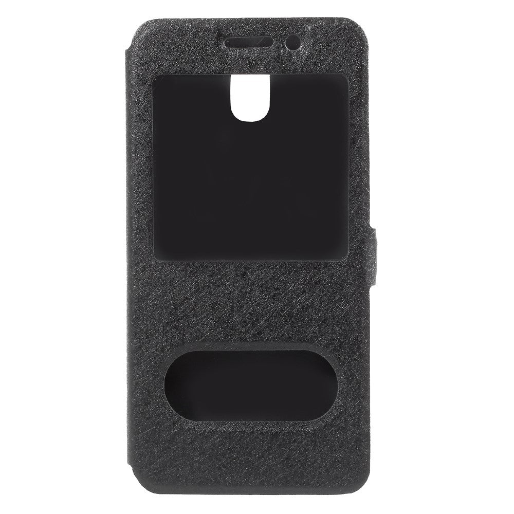 Wallet Case für Samsung Galaxy J5 J530 (2017) Dual Window View Silk Book Etui