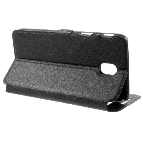 Wallet Case für Samsung Galaxy J5 J530 (2017) Dual Window View Silk Book Etui