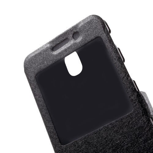 Wallet Case für Samsung Galaxy J5 J530 (2017) Dual Window View Silk Book Etui