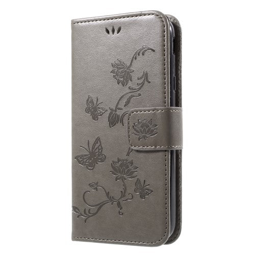 Wallet Case für Samsung Galaxy J3 J330 (2017) Butterfly Flower Motiv