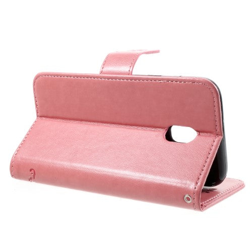 Wallet Case für Samsung Galaxy J3 J330 (2017) Butterfly Flower Motiv