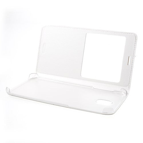 Handy Tasche für Samsung Galaxy J5 J530 (2017) Window View Litchi Book Etui Case