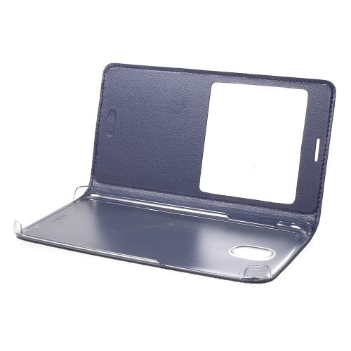 Handy Tasche für Samsung Galaxy J5 J530 (2017) Window View Litchi Book Etui Case