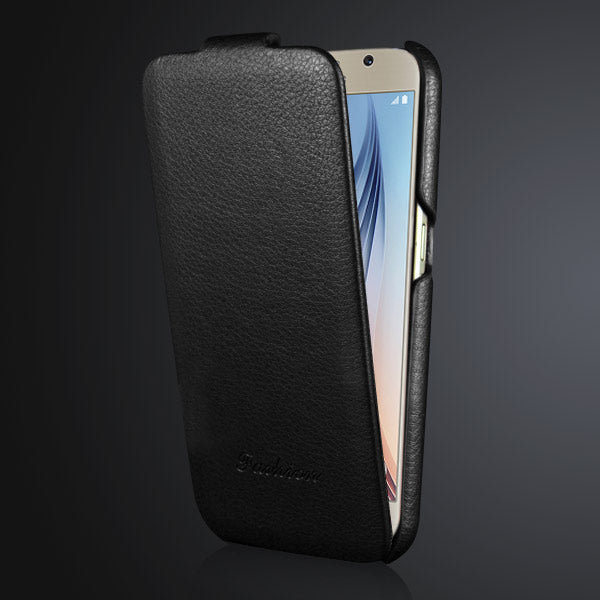 Flip Case für Samsung Galaxy S6 G920 Litchi Pattern Echt Leder
