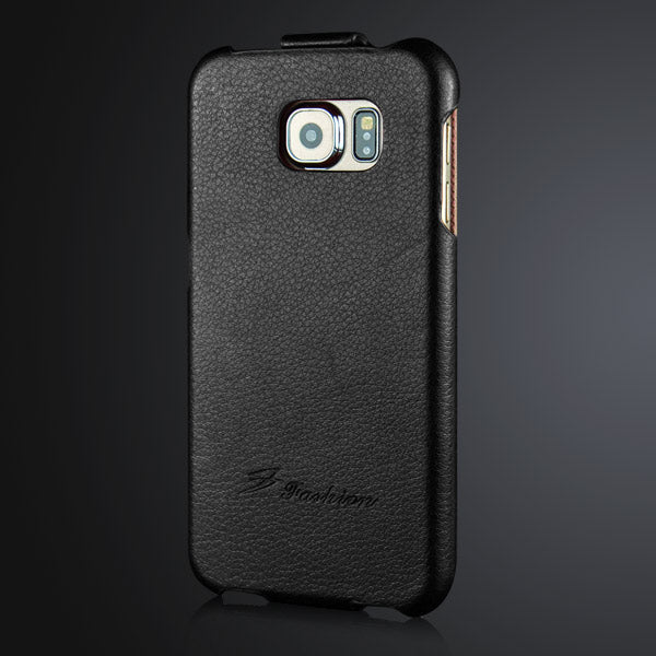 Flip Case für Samsung Galaxy S6 G920 Litchi Pattern Echt Leder