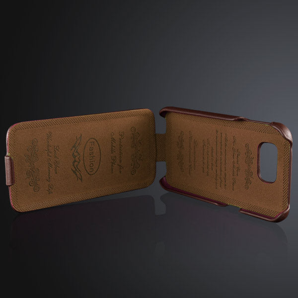 Flip Case für Samsung Galaxy S6 G920 Litchi Pattern Echt Leder