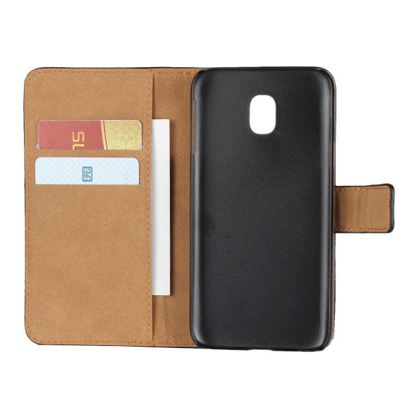 Wallet Case für Samsung Galaxy J3 J330 (2017) Genuine Split Echt Leder