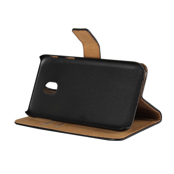 Wallet Case für Samsung Galaxy J3 J330 (2017) Genuine Split Echt Leder