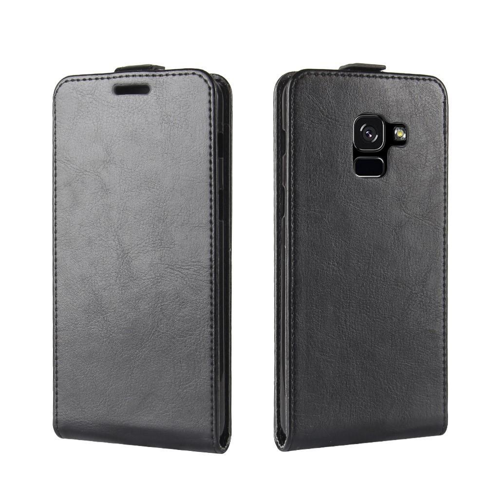 Flip Case für Samsung Galaxy A8 (2018) Crazy Horse Card Slot