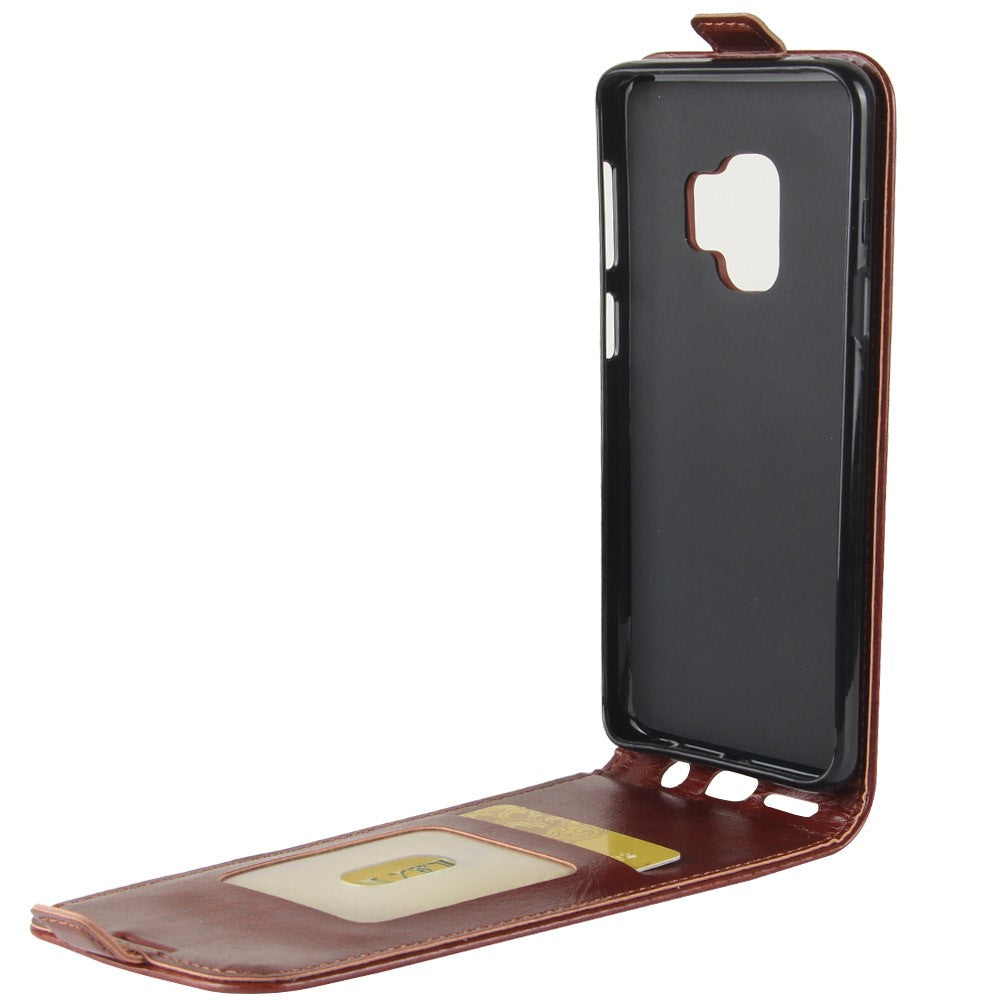 Flip Case für Samsung Galaxy S9 G960 Crazy Horse Card Slot