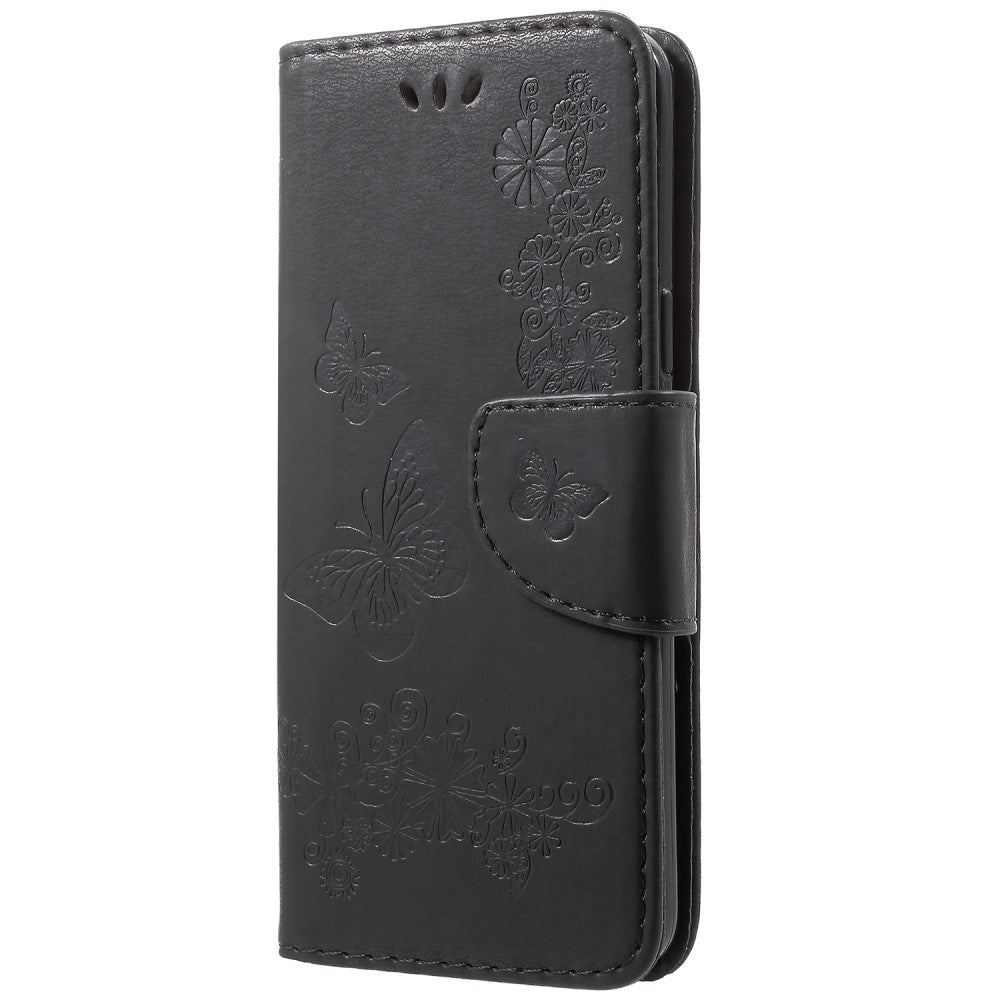 Wallet Case für Samsung Galaxy S9 G960 Butterfly Flower Motiv