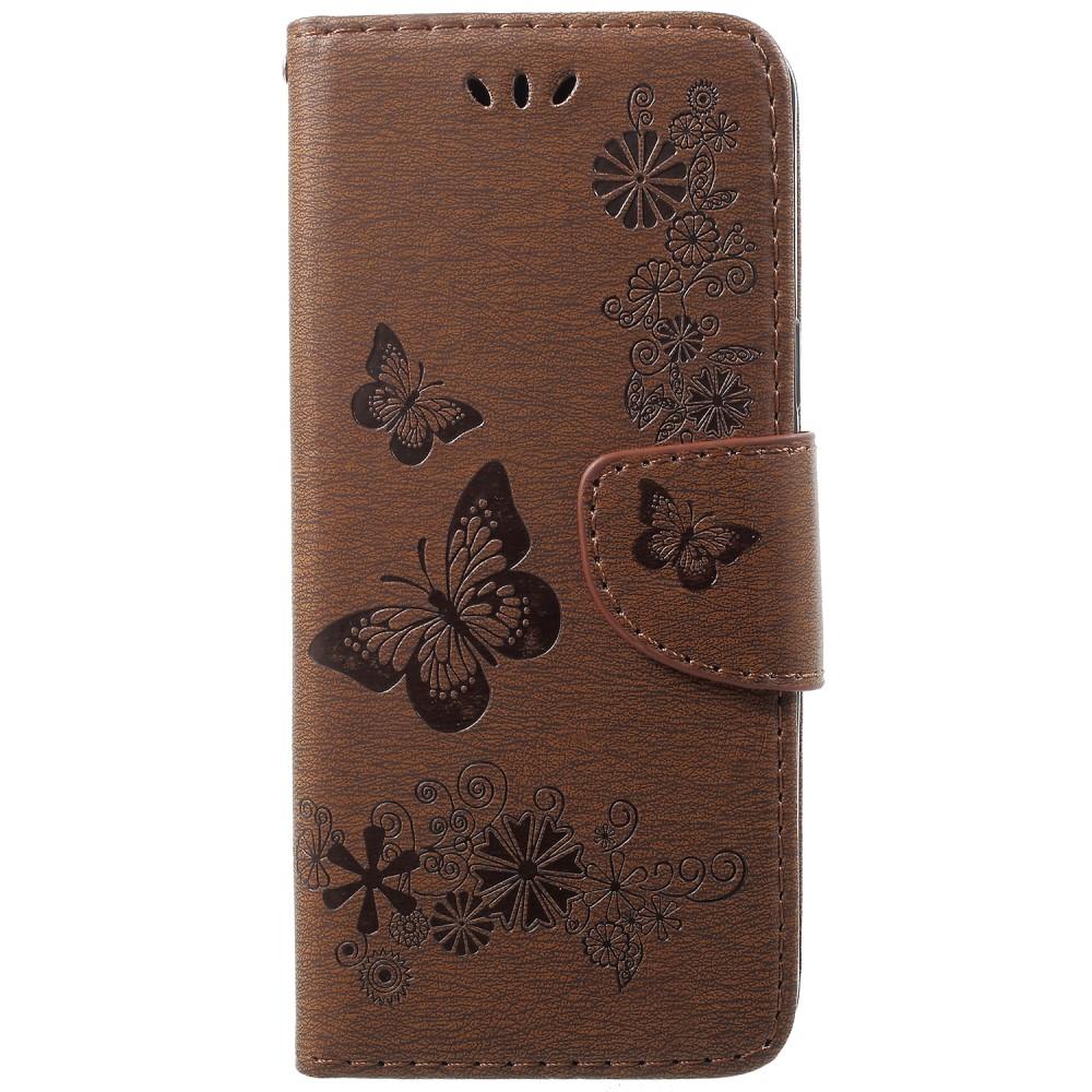 Wallet Case für Samsung Galaxy S9 G960 Butterfly Flower Motiv
