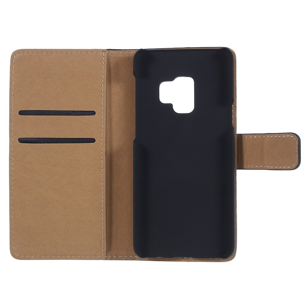 Wallet Case für Samsung Galaxy S9 G960 Genuine Split Echt Leder