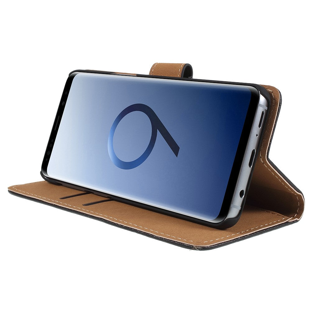 Wallet Case für Samsung Galaxy S9 G960 Genuine Split Echt Leder