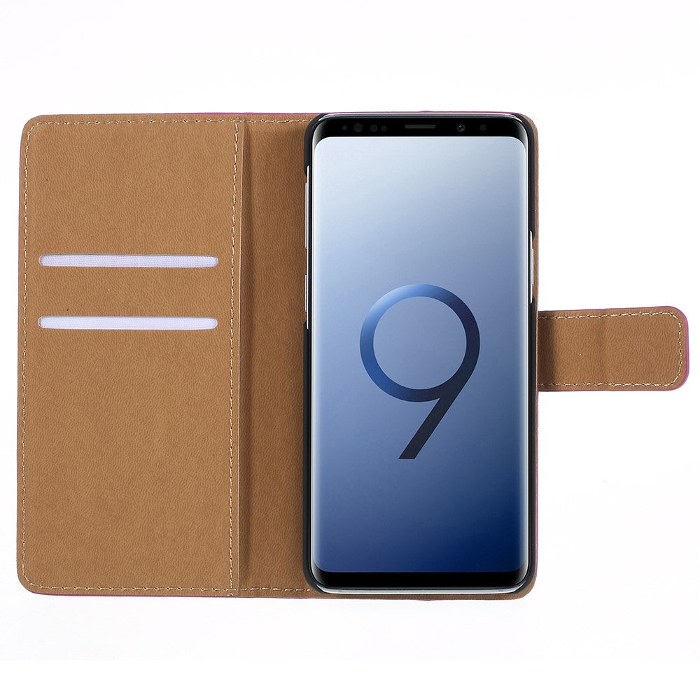 Wallet Case für Samsung Galaxy S9 G960 Genuine Split Echt Leder