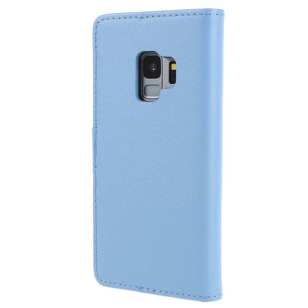 Wallet Case für Samsung Galaxy S9 G960 Genuine Split Echt Leder