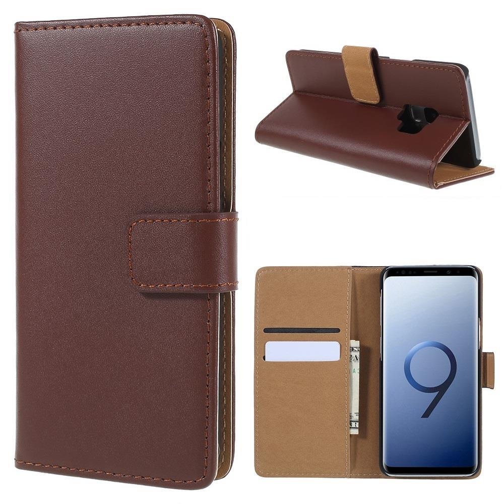 Wallet Case für Samsung Galaxy S9 G960 Genuine Split Echt Leder