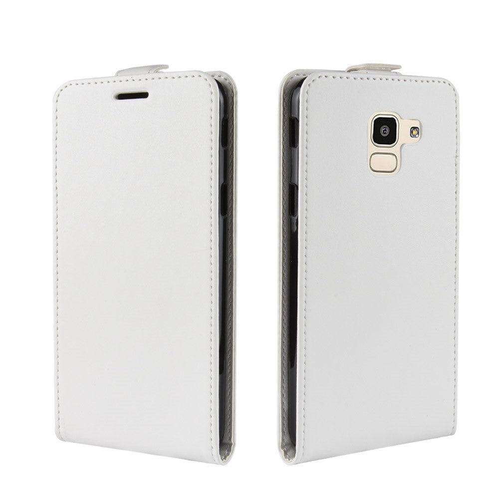 Flip Case für Samsung Galaxy J6 (2018) Crazy Horse Card Slot Handy Tasche