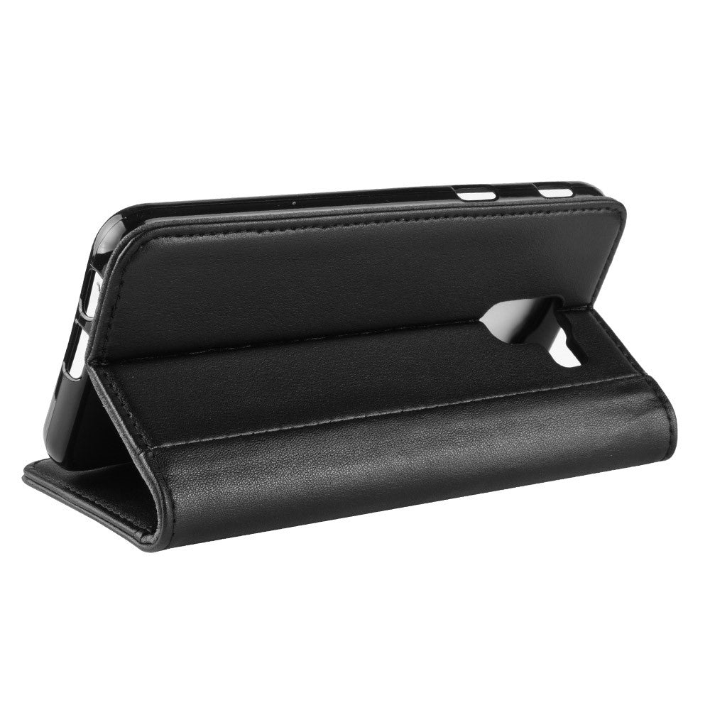 Wallet Case für Samsung Galaxy J6 (2018) Echt Leder Innenfach