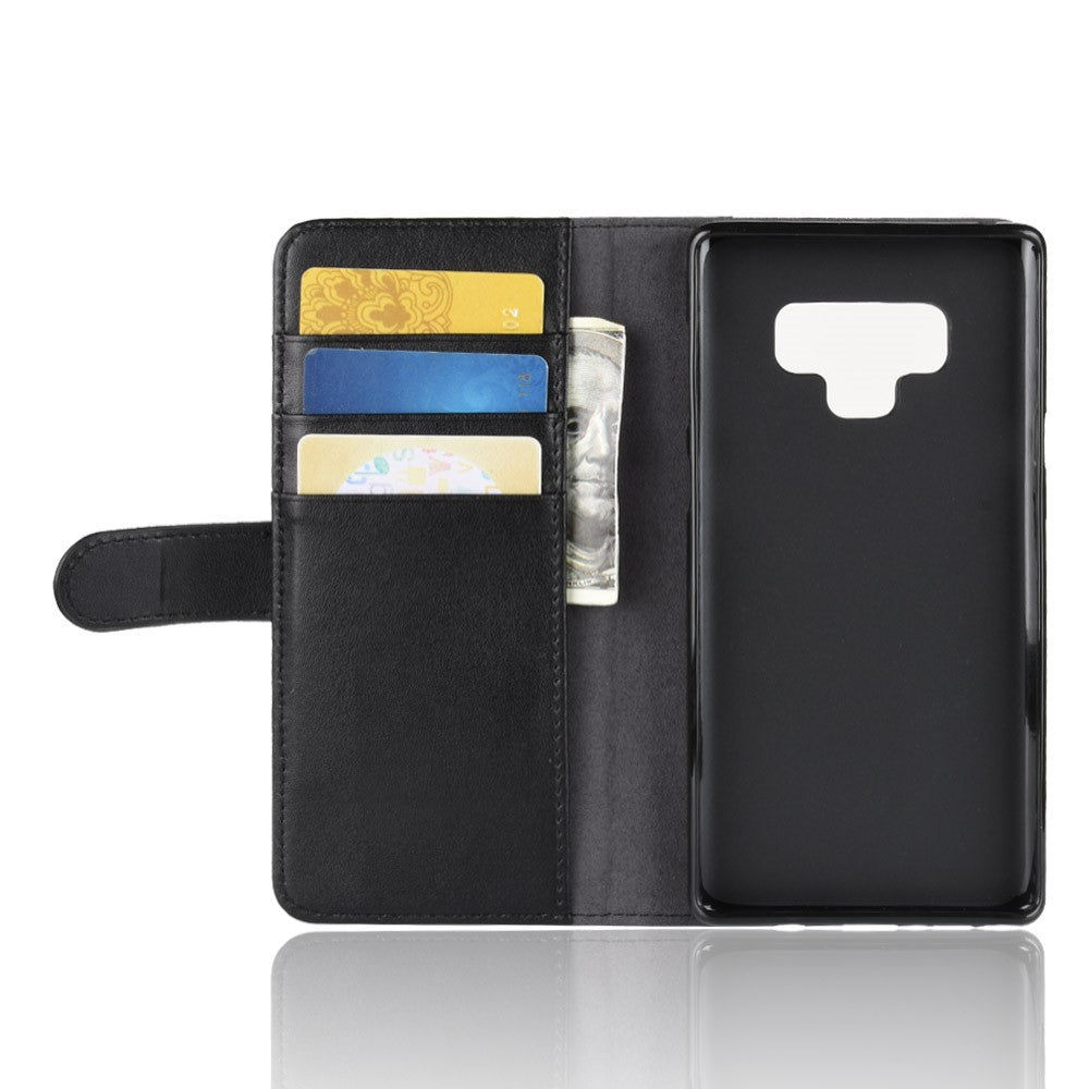Wallet Case für Samsung Galaxy Note 9 Echt Leder Innenfach