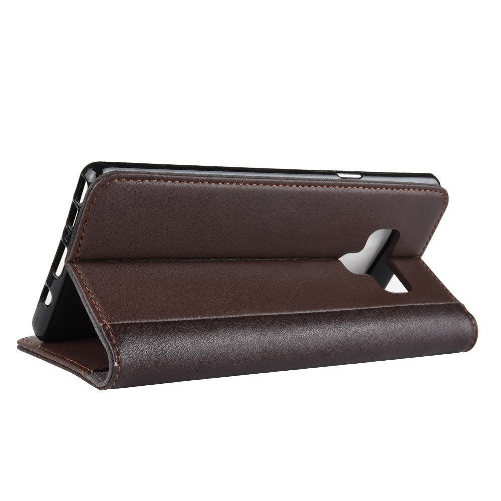 Wallet Case für Samsung Galaxy Note 9 Echt Leder Innenfach