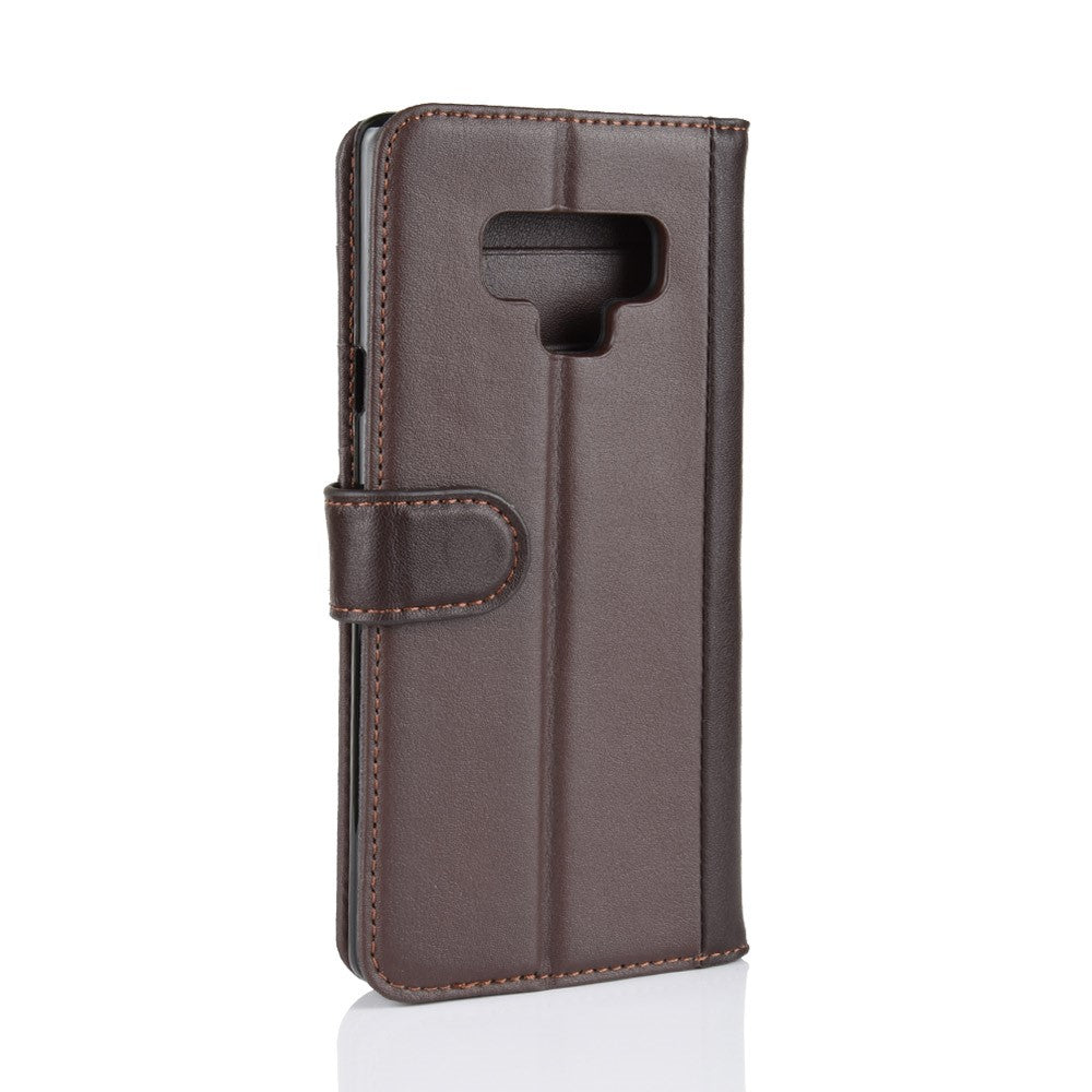 Wallet Case für Samsung Galaxy Note 9 Echt Leder Innenfach