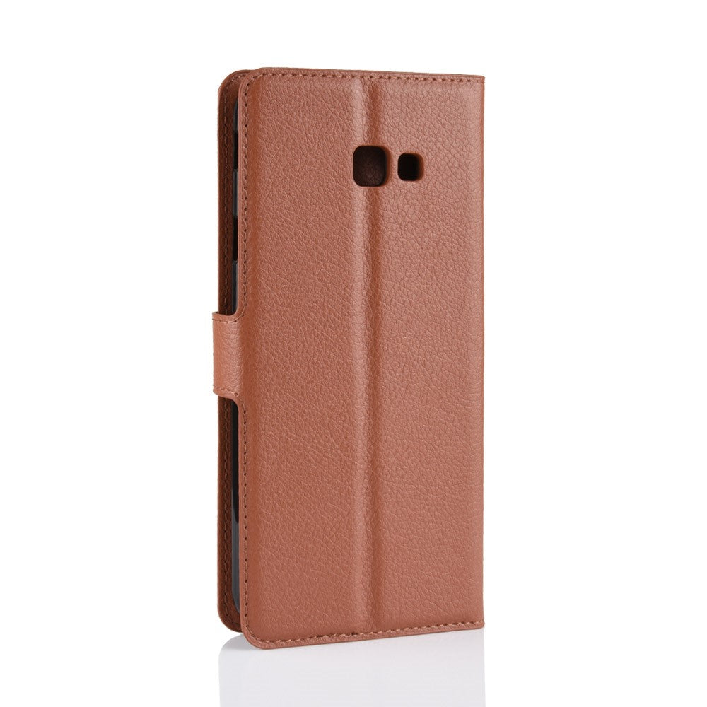 Wallet Case für Samsung Galaxy J4+ (2018) Litchi Grain Magnet Innenfach