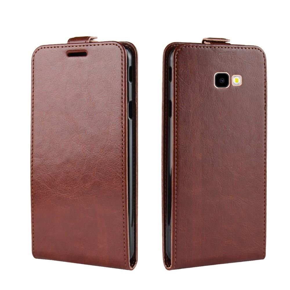 Flip Case für Samsung Galaxy J4+ (2018) Crazy Horse Card Slot