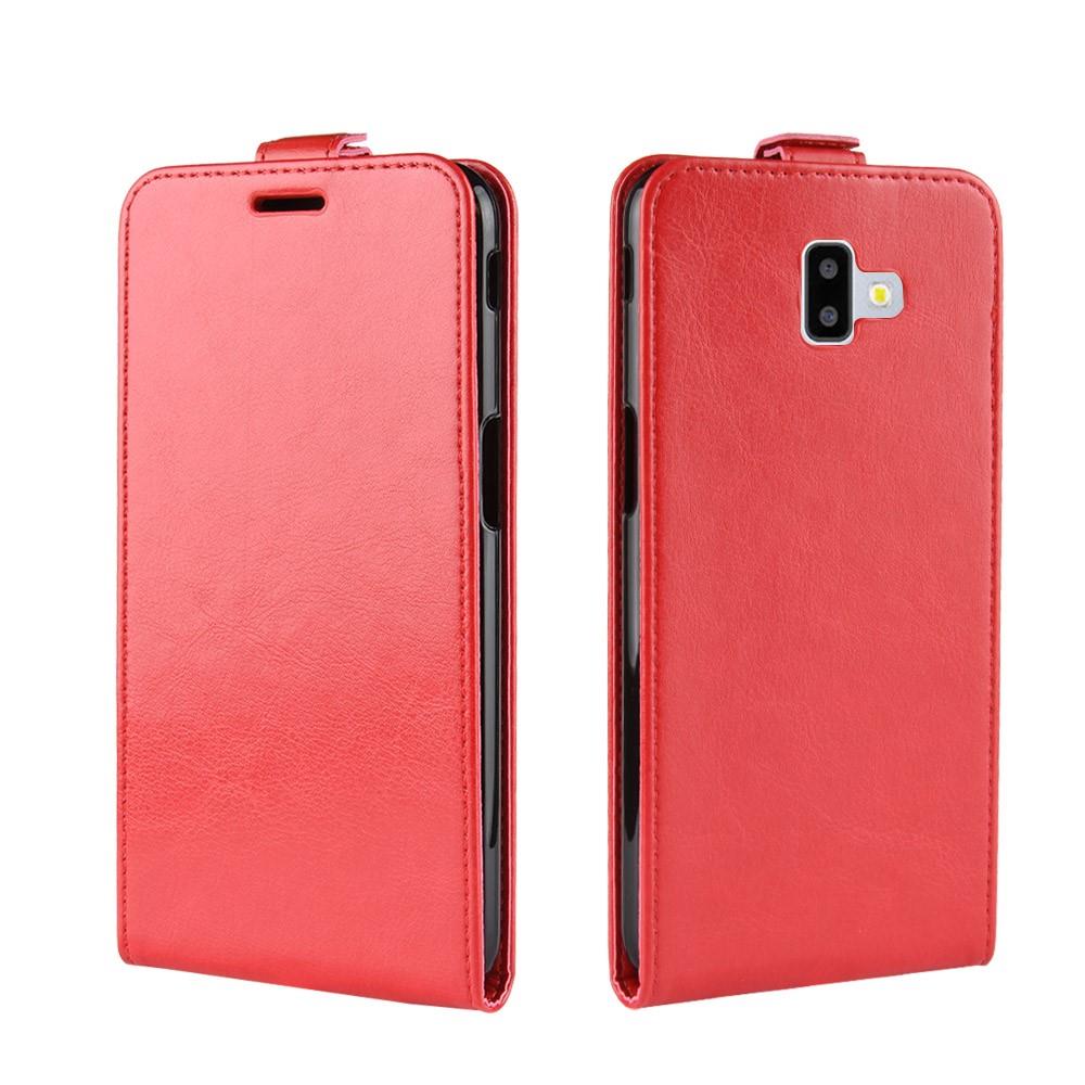 Flip Case für Samsung Galaxy J6+ (2018) Crazy Horse Card Slot