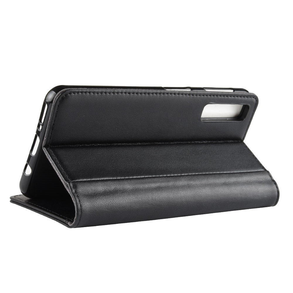 Wallet Case für Samsung Galaxy A7 (2018) Echt Leder Innenfach