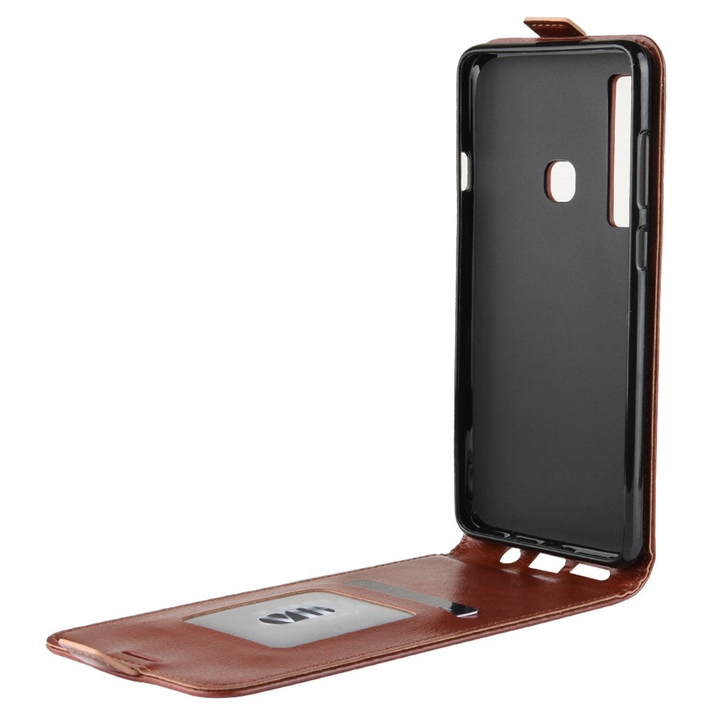 Flip Case für Samsung Galaxy A9 (2018) Crazy Horse Card Slot