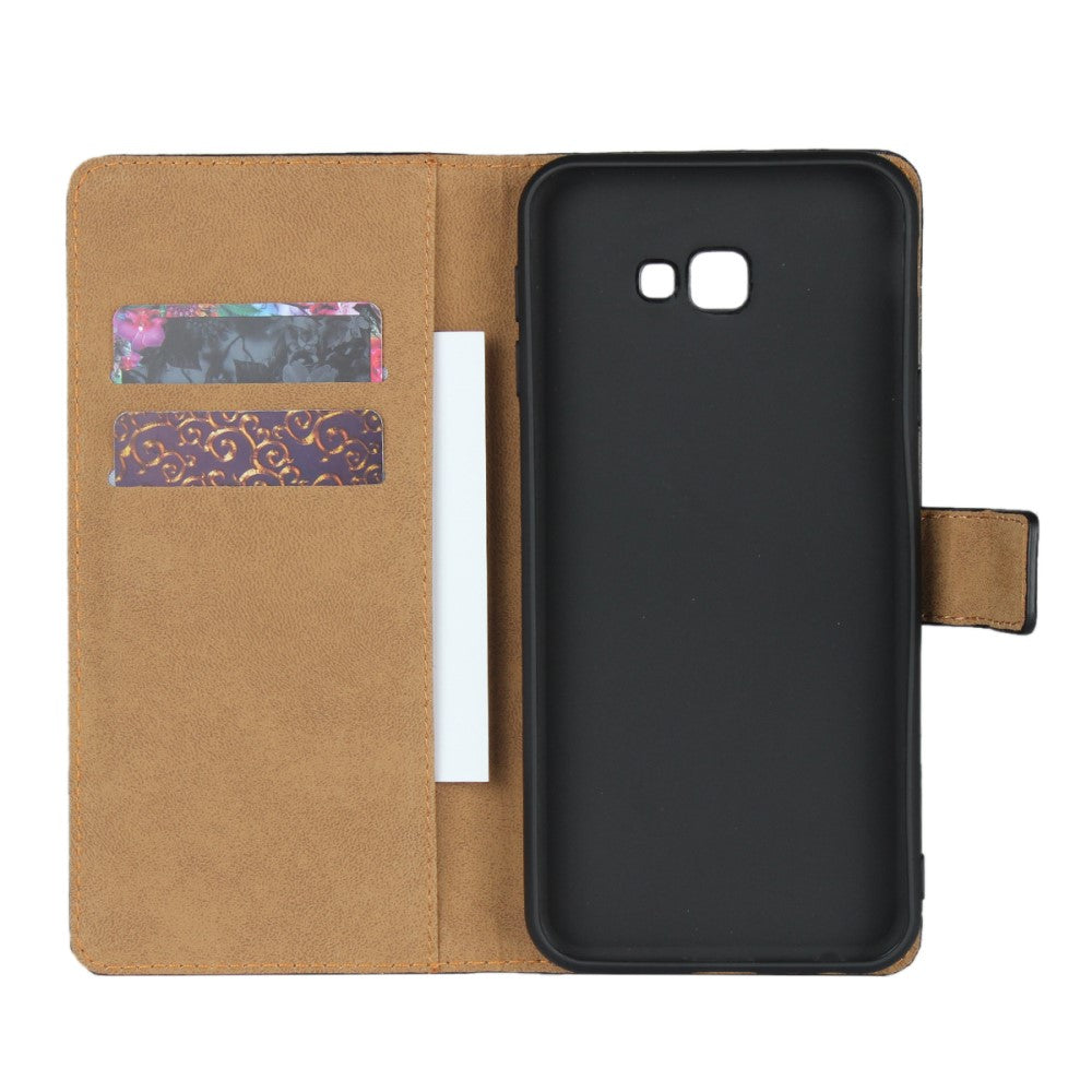 Wallet Case für Samsung Galaxy J4+ (2018) TPU Split Echt Leder