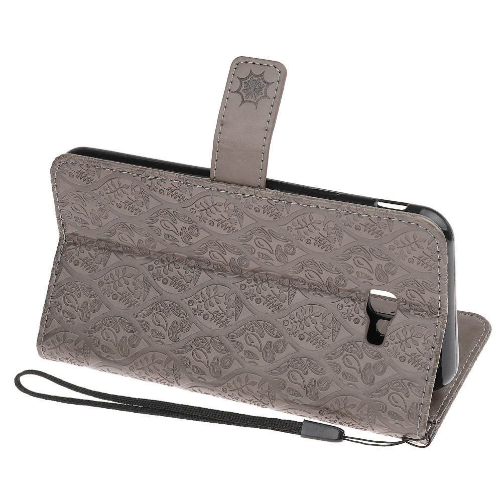 Wallet Case für Samsung Galaxy J4+ (2018) Imprint Leaf Blatt Motiv