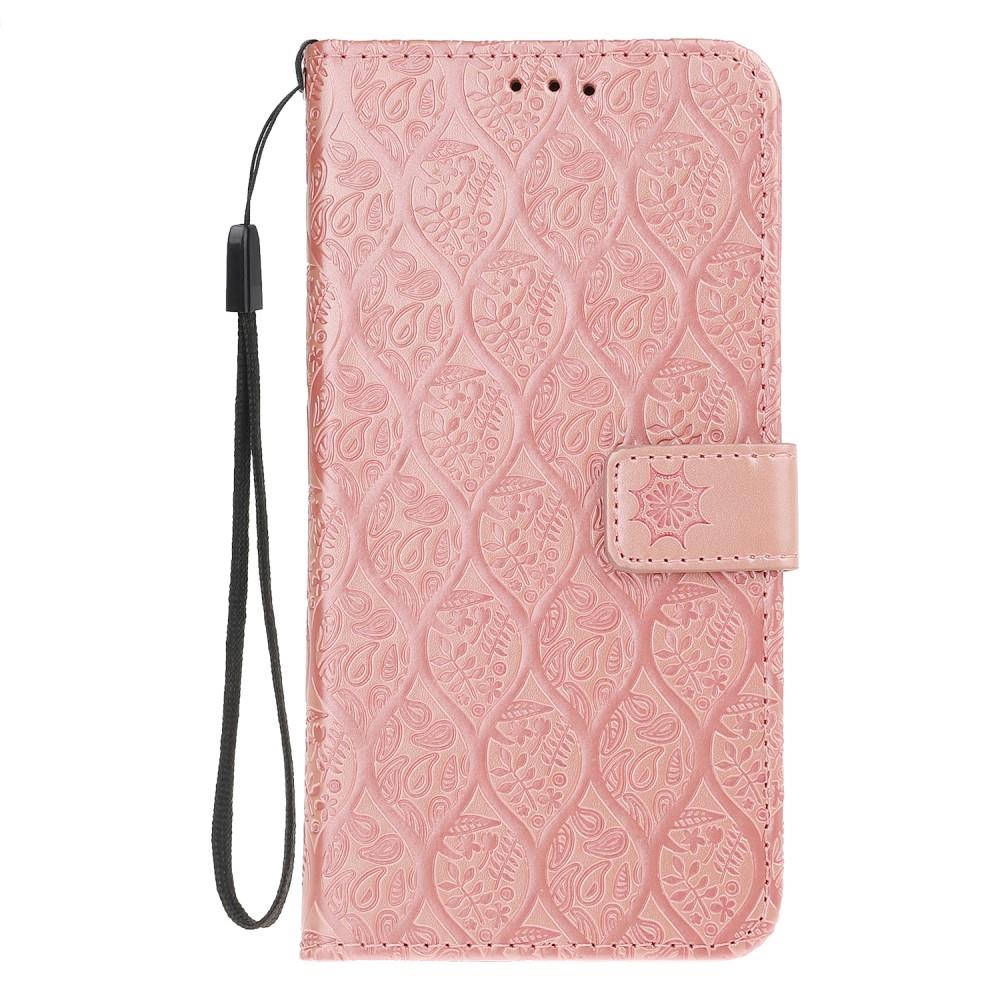 Wallet Case für Samsung Galaxy J4+ (2018) Imprint Leaf Blatt Motiv