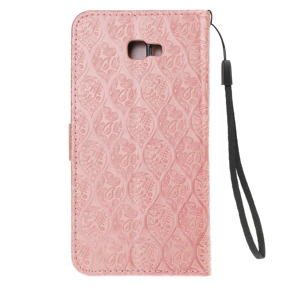Wallet Case für Samsung Galaxy J4+ (2018) Imprint Leaf Blatt Motiv