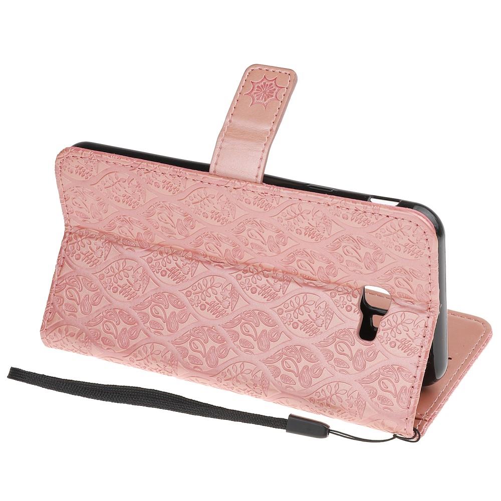 Wallet Case für Samsung Galaxy J4+ (2018) Imprint Leaf Blatt Motiv